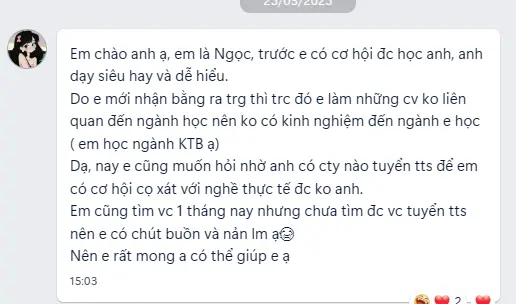 Kết quả bảo vệ kỳ thực tập sau khi tham gia các hoạt động tại CLB